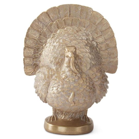 Resin Gold Old Fashion Gold Turkey-Home/Giftware-7.5"-Kevin's Fine Outdoor Gear & Apparel
