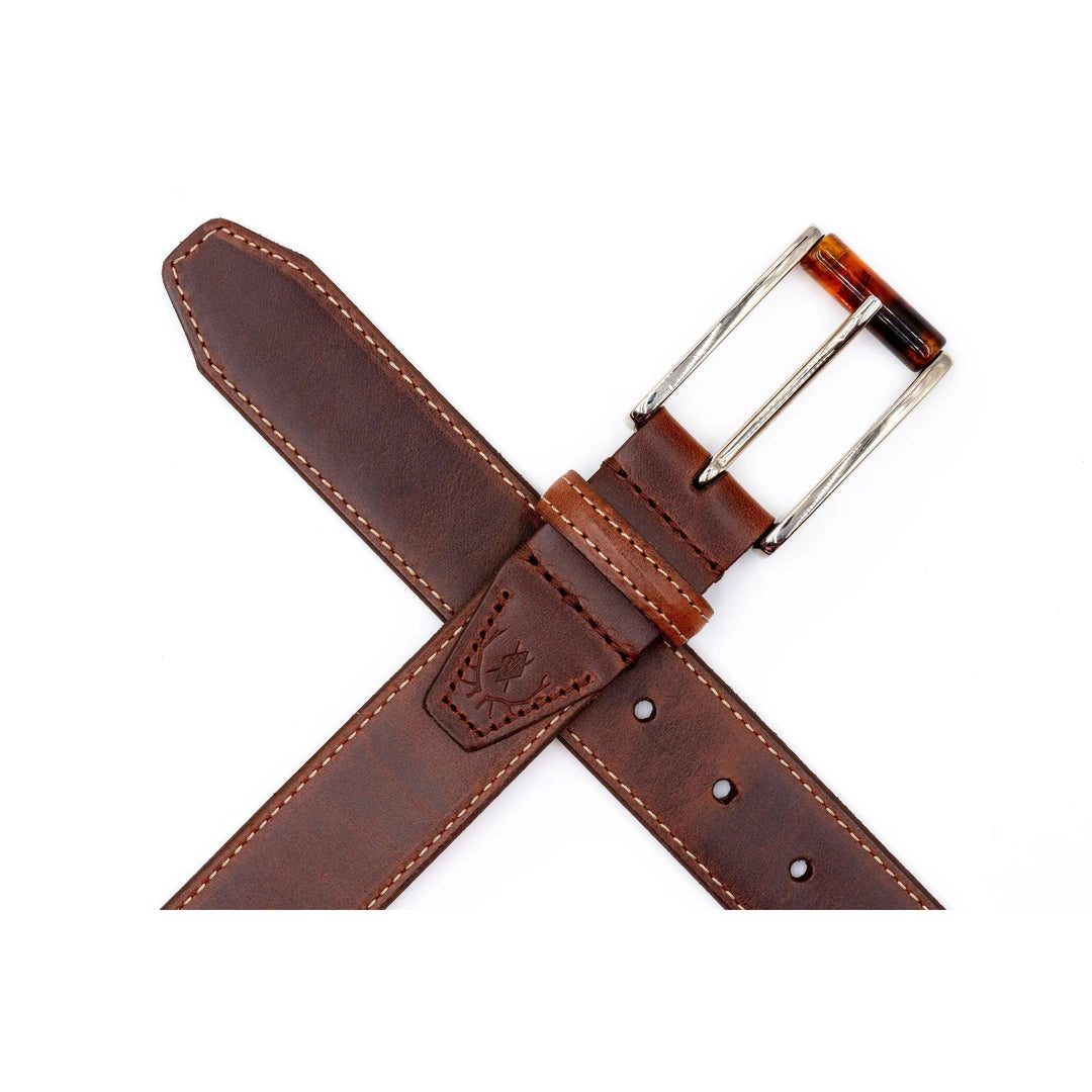 Ceinture en alligator à cornes Martin Dingman Hadley Baby Hornback 