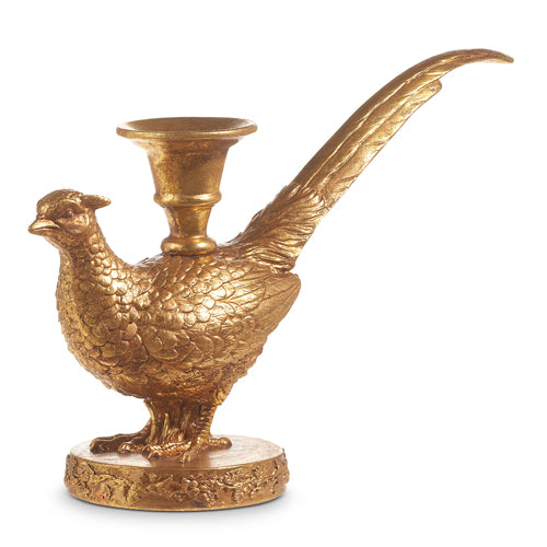 12" Resin Pheasant Candle Stick Holder-Home/Giftware-Kevin's Fine Outdoor Gear & Apparel