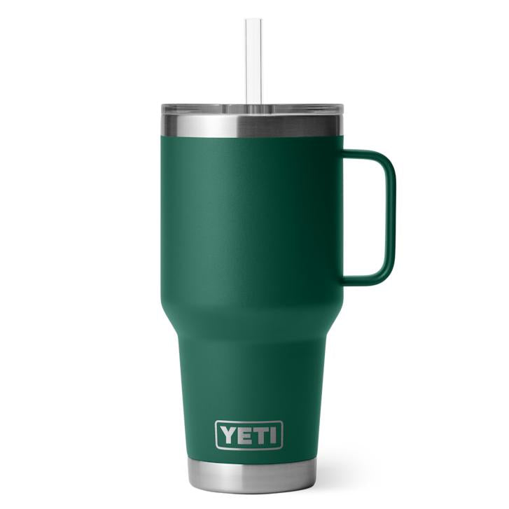 YETI Rambler 35 oz Mug with Straw Lid-Hunting/Outdoors-Black Forest Green-Kevin's Fine Outdoor Gear & Apparel