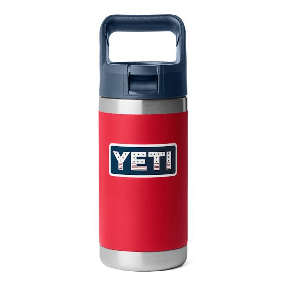 YETI Rambler Jr. 12 oz Kids Bottle-Hunting/Outdoors-Red/Navy Badge-Kevin's Fine Outdoor Gear & Apparel