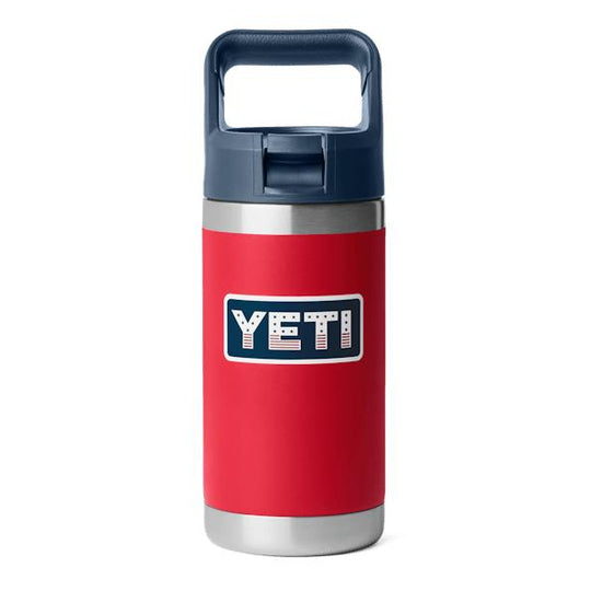 YETI Rambler Jr. 12 oz Kids Bottle-Hunting/Outdoors-Red/Navy Badge-Kevin's Fine Outdoor Gear & Apparel
