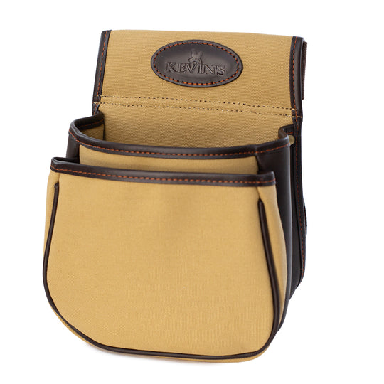 Kevin's Canvas & Leather Cartridge Holder with Belt-Hunting/Outdoors-Tan-Kevin's Fine Outdoor Gear & Apparel
