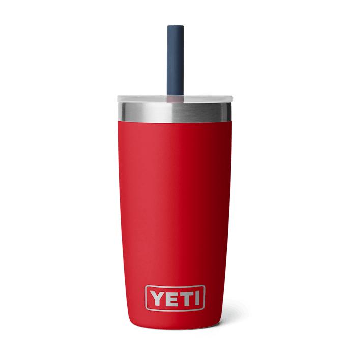 YETI Rambler Jr. 10 oz Kids Tumbler with Silicone Straw Lid-Hunting/Outdoors-Navy/Rescue Red-Kevin's Fine Outdoor Gear & Apparel