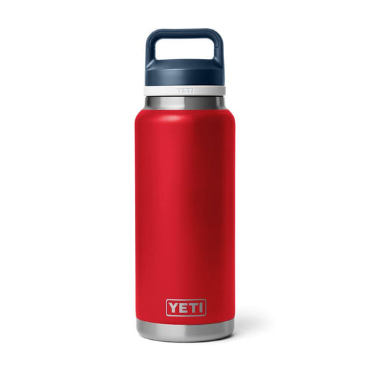YETI Rambler 36 oz Bottle with Bottle Chug Cap-Hunting/Outdoors-Rescue Red/White/Navy-Kevin's Fine Outdoor Gear & Apparel
