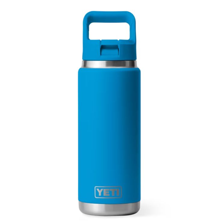 Yeti Rambler 26 oz Water Bottle with Straw Cap-Hunting/Outdoors-BIG WAVE BLUE-Kevin's Fine Outdoor Gear & Apparel