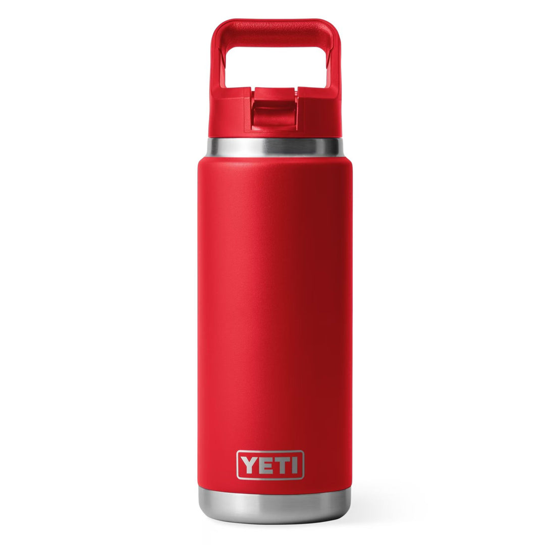 Yeti Rambler 26 oz Water Bottle with Straw Cap-Hunting/Outdoors-RESCUE RED-Kevin's Fine Outdoor Gear & Apparel