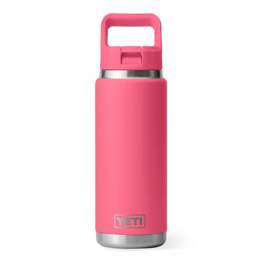 Yeti Rambler 26 oz Water Bottle with Straw Cap-Hunting/Outdoors-Tropical Pink-Kevin's Fine Outdoor Gear & Apparel