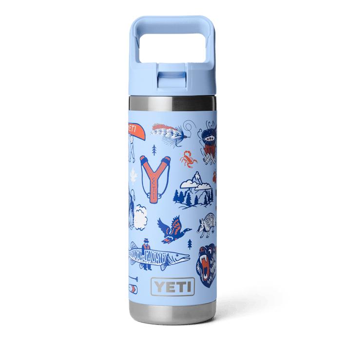 YETI 18 oz Rambler Water Bottle with Color-Matched Straw Cap-Hunting/Outdoors-Big Sky Summer Camp-Kevin's Fine Outdoor Gear & Apparel