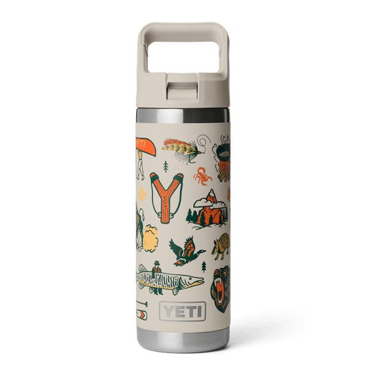 YETI 18 oz Rambler Water Bottle with Color-Matched Straw Cap-Hunting/Outdoors-Cape Summer Camp-Kevin's Fine Outdoor Gear & Apparel