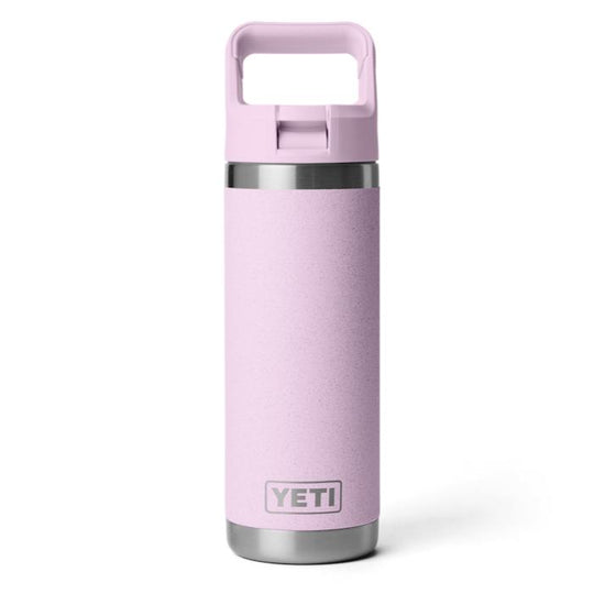 YETI 18 oz Rambler Water Bottle with Color-Matched Straw Cap-Hunting/Outdoors-Cherry Blossom-Kevin's Fine Outdoor Gear & Apparel