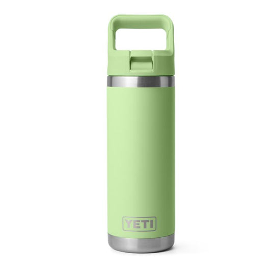 YETI 18 oz Rambler Water Bottle with Color-Matched Straw Cap-Hunting/Outdoors-Key Lime-Kevin's Fine Outdoor Gear & Apparel