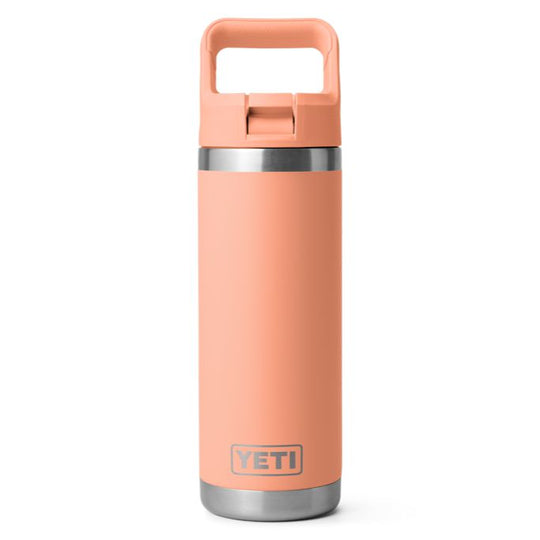 YETI 18 oz Rambler Water Bottle with Color-Matched Straw Cap-Hunting/Outdoors-Low Country Peach-Kevin's Fine Outdoor Gear & Apparel