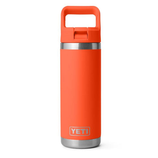 YETI 18 oz Rambler Water Bottle with Color-Matched Straw Cap-Hunting/Outdoors-Papaya-Kevin's Fine Outdoor Gear & Apparel