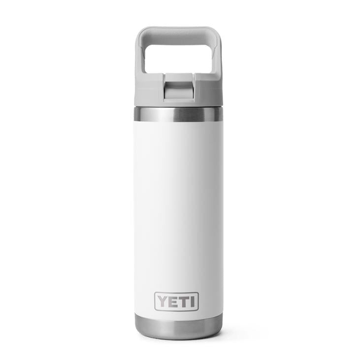 YETI 18 oz Rambler Water Bottle with Color-Matched Straw Cap-Hunting/Outdoors-White-Kevin's Fine Outdoor Gear & Apparel
