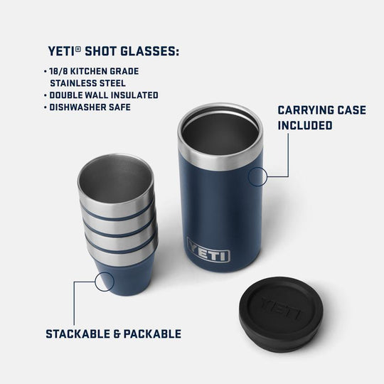 YETI Shot Glasses with Carrying Case-Hunting/Outdoors-Kevin's Fine Outdoor Gear & Apparel