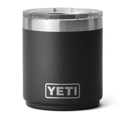 YETI Rambler 10 oz Lowball 2.0 with Durasip Ceramic Lining and MegaSlider Lid-Hunting/Outdoors-Black-Kevin's Fine Outdoor Gear & Apparel