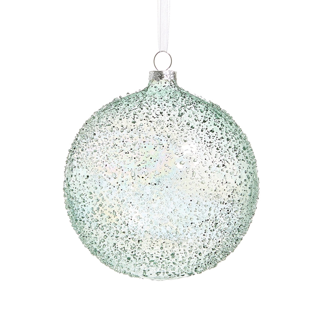 Blue Textured Ball Ornament-Home/Giftware-4"-Kevin's Fine Outdoor Gear & Apparel