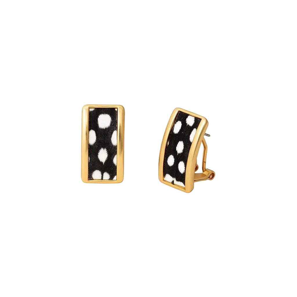 Brackish Blackwood Village Stud Gold Earrings-Women's Accessories-Kevin's Fine Outdoor Gear & Apparel
