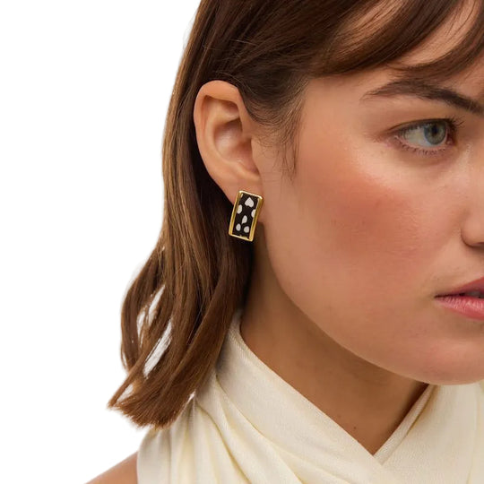 Brackish Blackwood Village Stud Gold Earrings-Women's Accessories-Kevin's Fine Outdoor Gear & Apparel