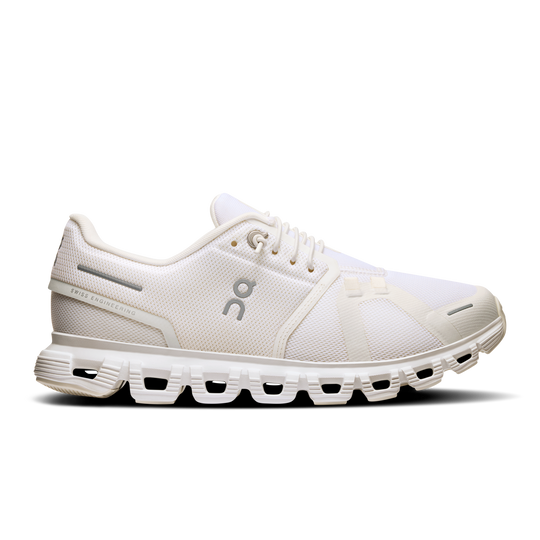 On Running Cloud 6 Women's Shoes-Women's Footwear-White | White-6-Kevin's Fine Outdoor Gear & Apparel