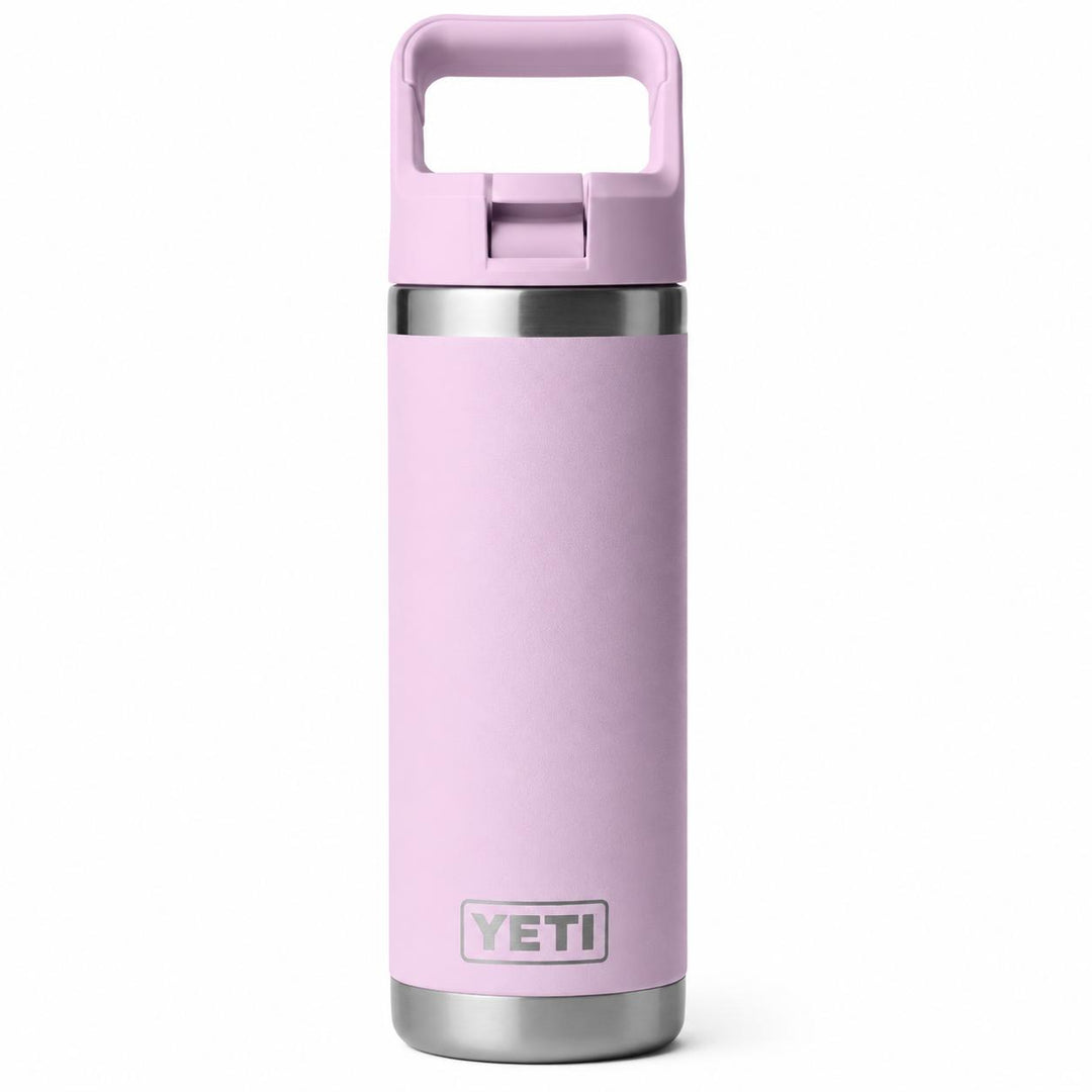 YETI 18 oz Rambler Water Bottle with Color-Matched Straw Cap-Hunting/Outdoors-Cherry Blossom-Kevin's Fine Outdoor Gear & Apparel