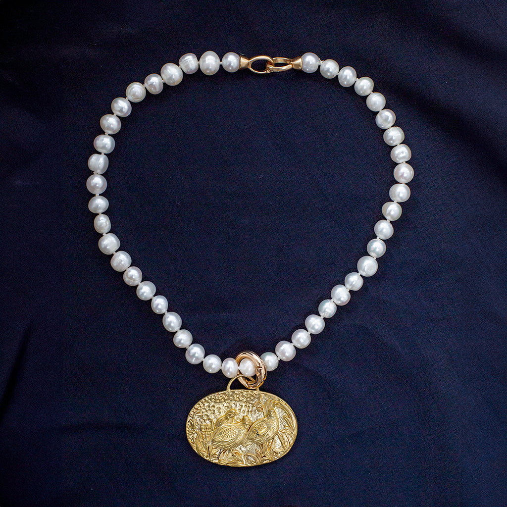ネックレス・ペンダント PATOU_Coin pendant necklace in gold-plated brass 18K YELLOW GOLD VENETIAN PRINCESS DIAMOND TAURUS ZODIAC