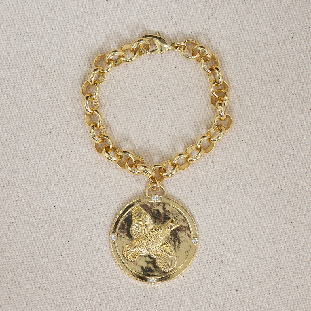 Kevin's Quail Charm Bracelet-Jewelry-Gold-Kevin's Fine Outdoor Gear & Apparel