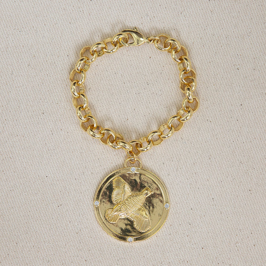 Kevin's Quail Charm Bracelet-Jewelry-Gold-Kevin's Fine Outdoor Gear & Apparel