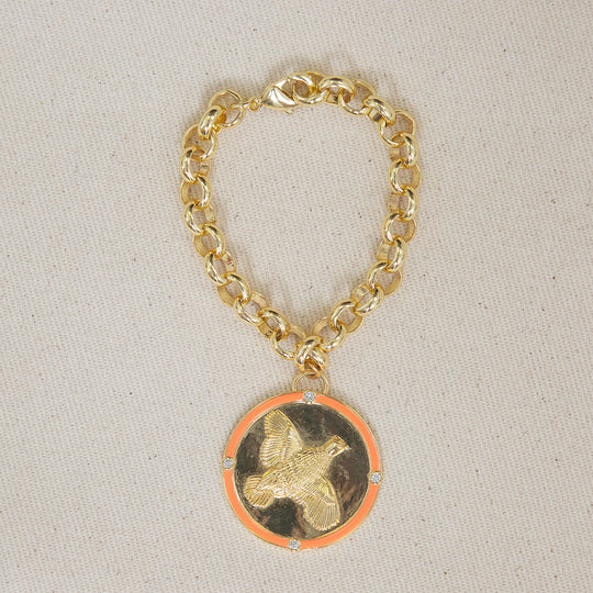 Kevin's Quail Charm Bracelet-Jewelry-Orange-Kevin's Fine Outdoor Gear & Apparel