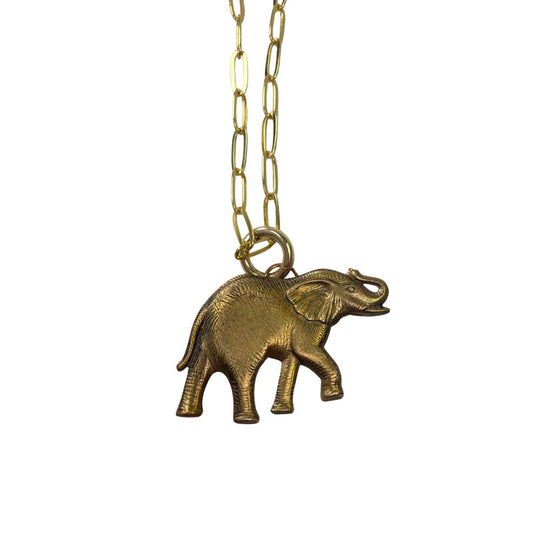 Paperclip Pendant Necklace-Jewelry-Full Body Elephant-Kevin's Fine Outdoor Gear & Apparel
