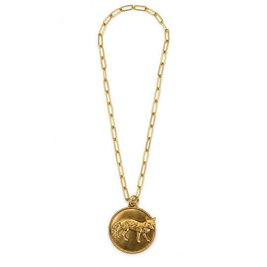 Fox Paperclip Necklace-Women's Accessories-Kevin's Fine Outdoor Gear & Apparel