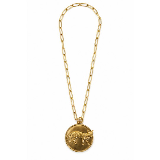 Fox Paperclip Necklace-Women's Accessories-Kevin's Fine Outdoor Gear & Apparel