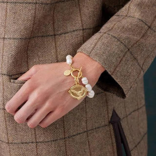 Susan Shaw Pearl Toggle Bracelet