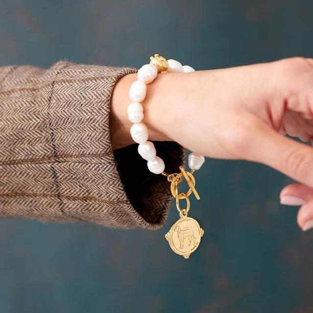 Susan Shaw Pearl Toggle Bracelet