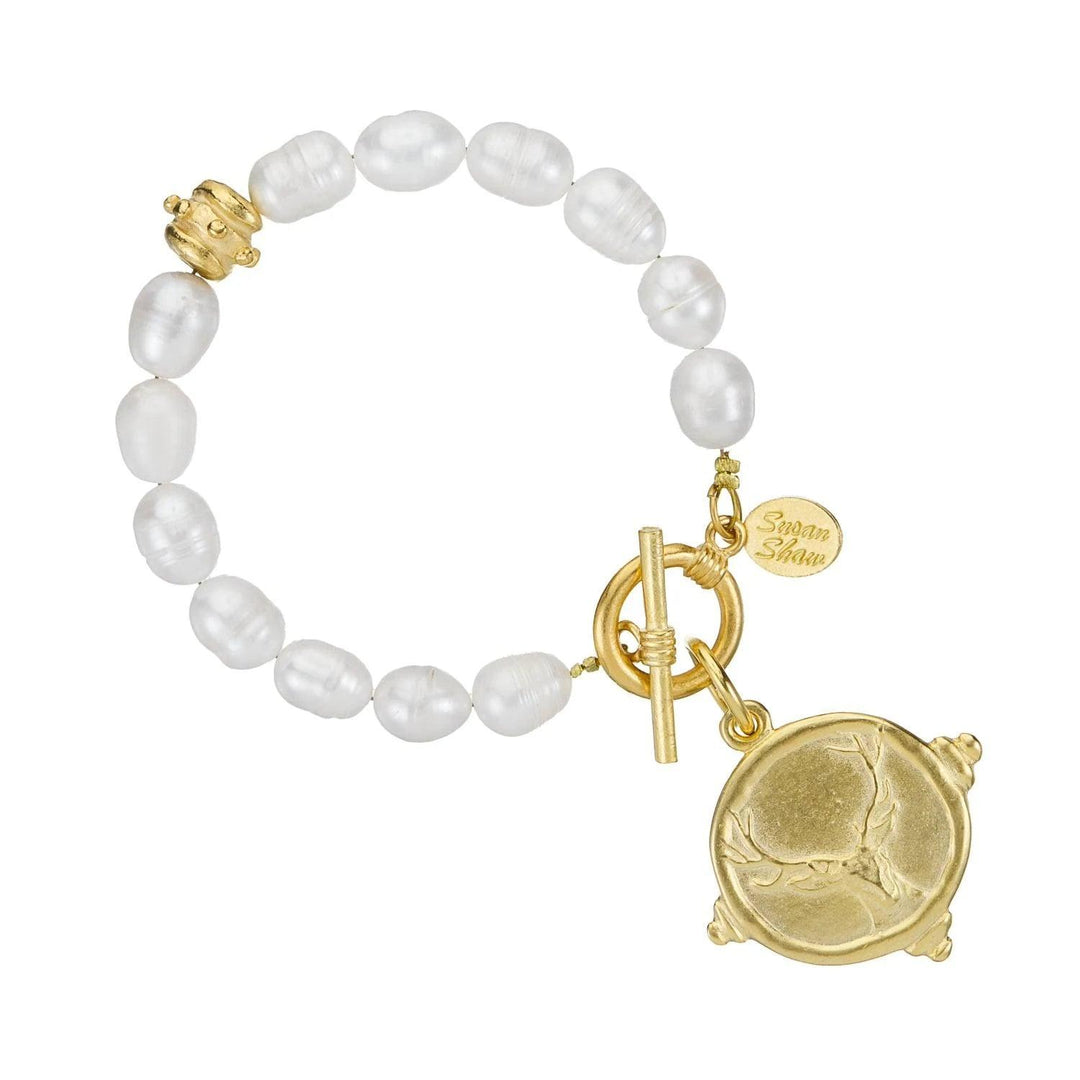 Susan Shaw Pearl Toggle Bracelet