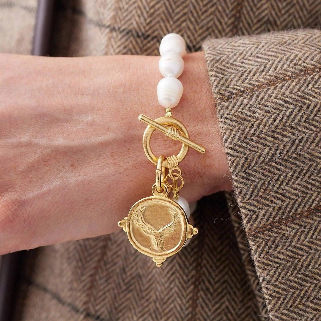 Susan Shaw Pearl Toggle Bracelet