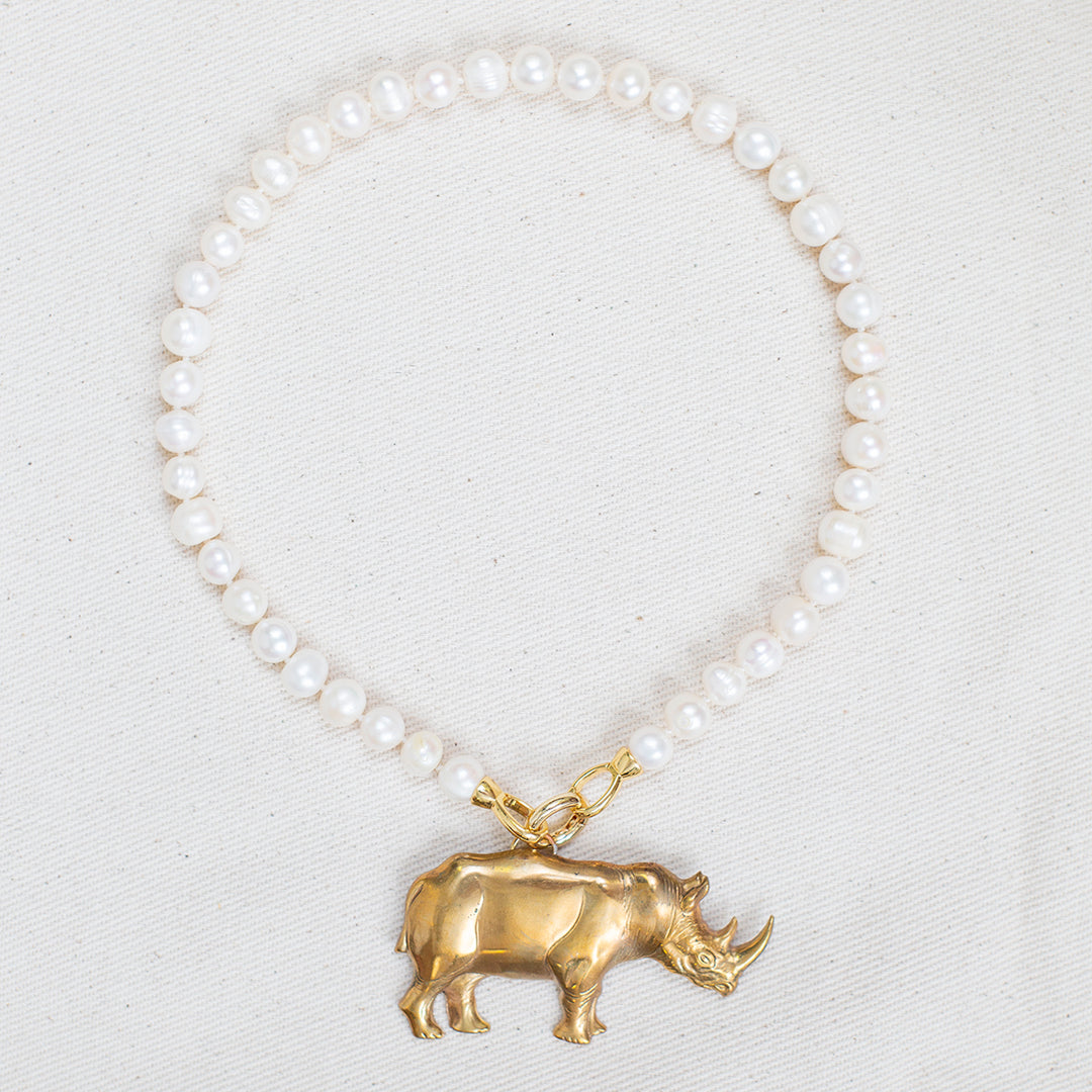 Kevin's Freshwater Pearl Pendant Necklace-Jewelry-Rhino/White Pearl-Kevin's Fine Outdoor Gear & Apparel