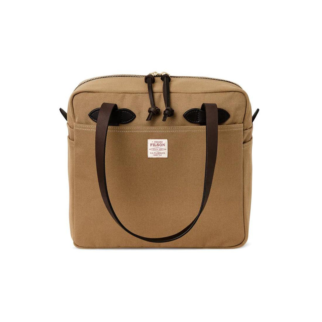 Filson Rugged Twill Zipper Tote Bag-Luggage-Tan-Kevin's Fine Outdoor Gear & Apparel