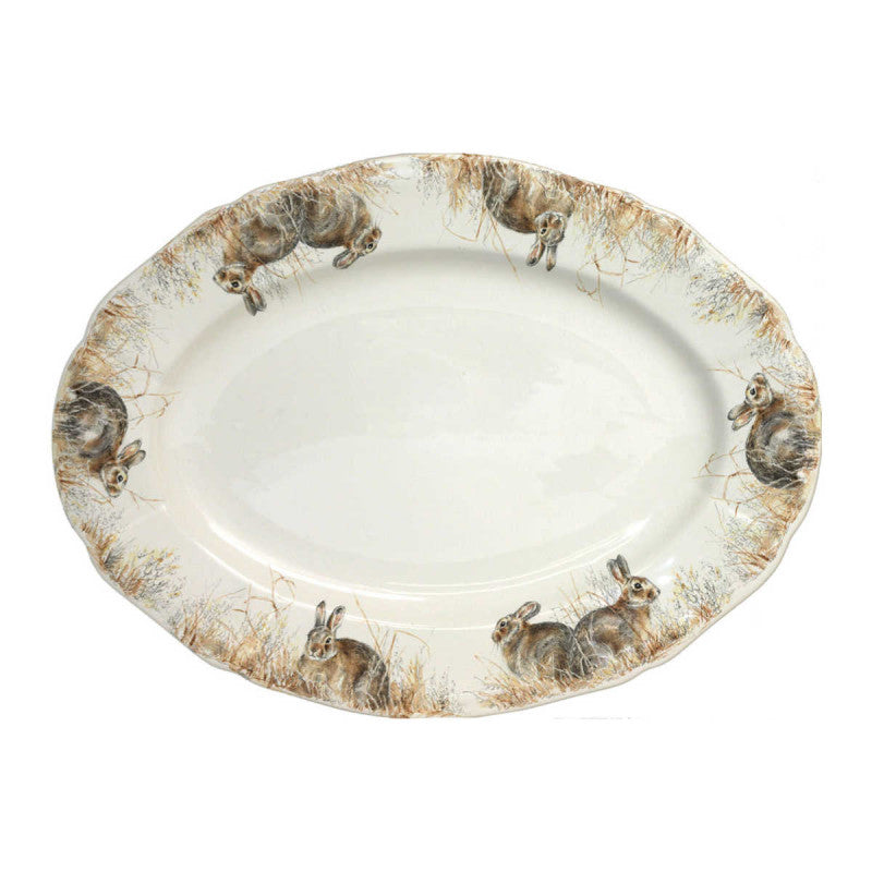 Sologne Game China Oval Platter-Home/Giftware-Kevin's Fine Outdoor Gear & Apparel