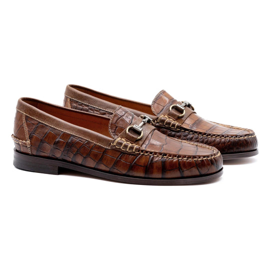 Martin Dingman All-American Alligator Grain Horse Bit Loafer