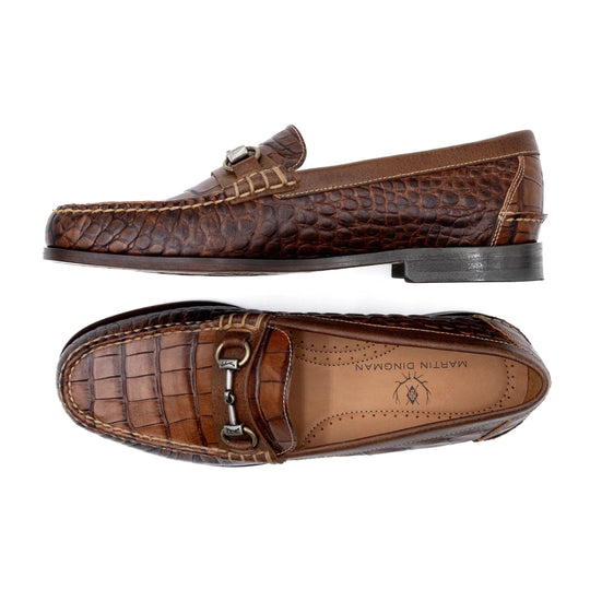 Martin Dingman All-American Alligator Grain Horse Bit Loafer