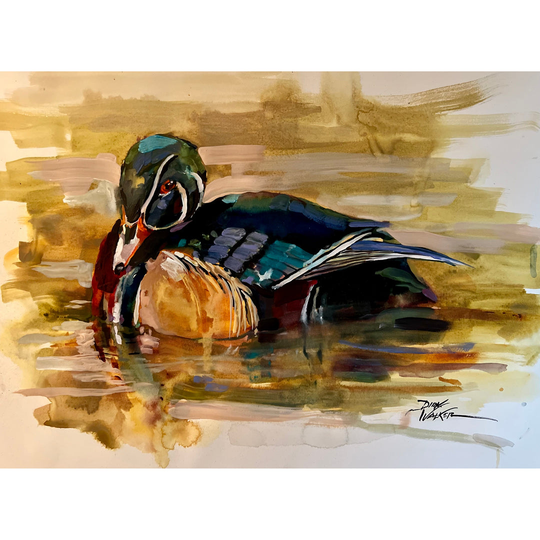 “Colors Of Nature - Wood Duck“ Painting By Dirk Walker-Home/Giftware-Kevin's Fine Outdoor Gear & Apparel