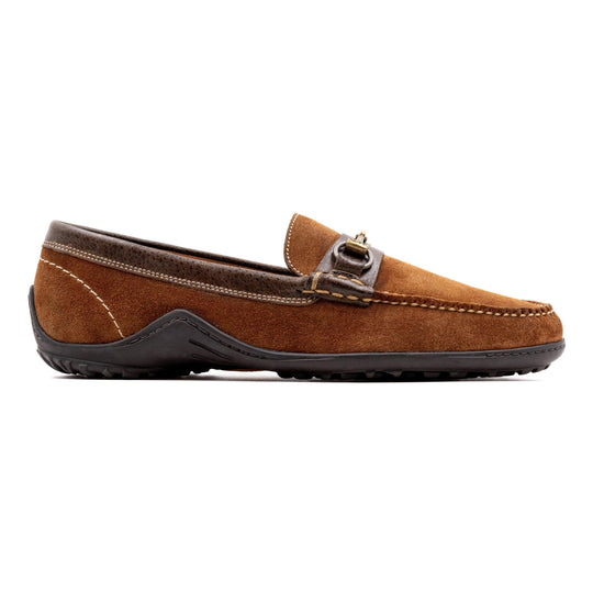 Martin Dingman Bill Safari Wild African Kudu Leather Horse Bit Loafer