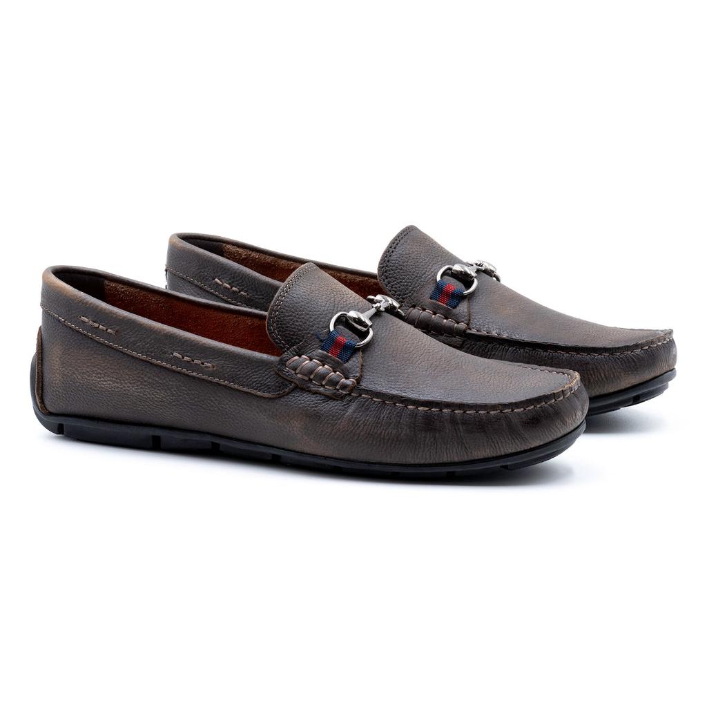 Martin Dingman Bermuda Pebble-Grain Horse Bit Loafer-Men's Footwear-Kevin's Fine Outdoor Gear & Apparel
