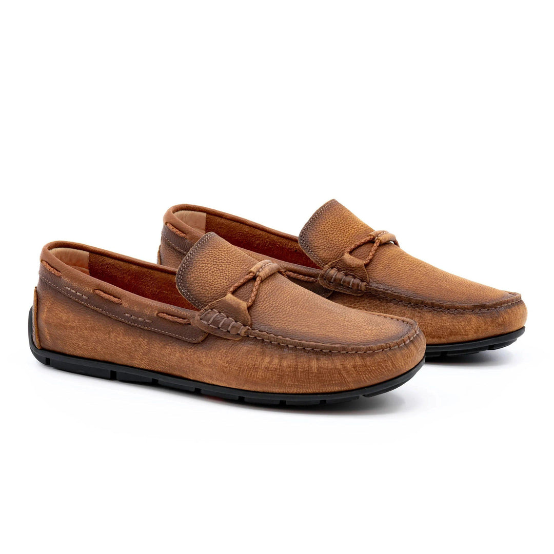 Martin Dingman Bermuda Braid Pebble Loafer-9-Old Saddle-Kevin's Fine Outdoor Gear & Apparel