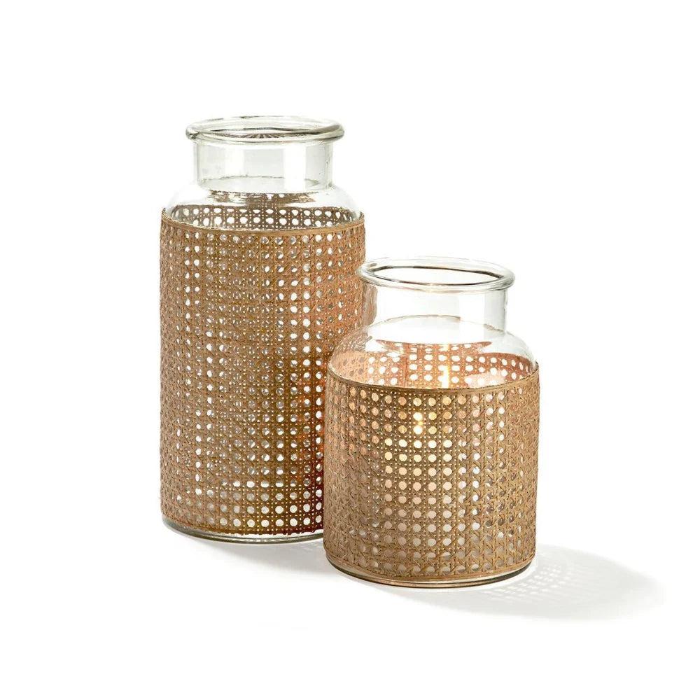 Hand Crafted Cane Webbing Jar-Home/Giftware-11"-Kevin's Fine Outdoor Gear & Apparel