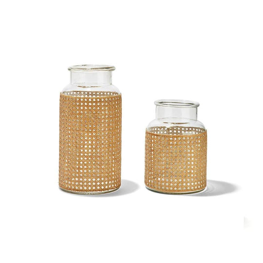Hand Crafted Cane Webbing Jar-Home/Giftware-Kevin's Fine Outdoor Gear & Apparel