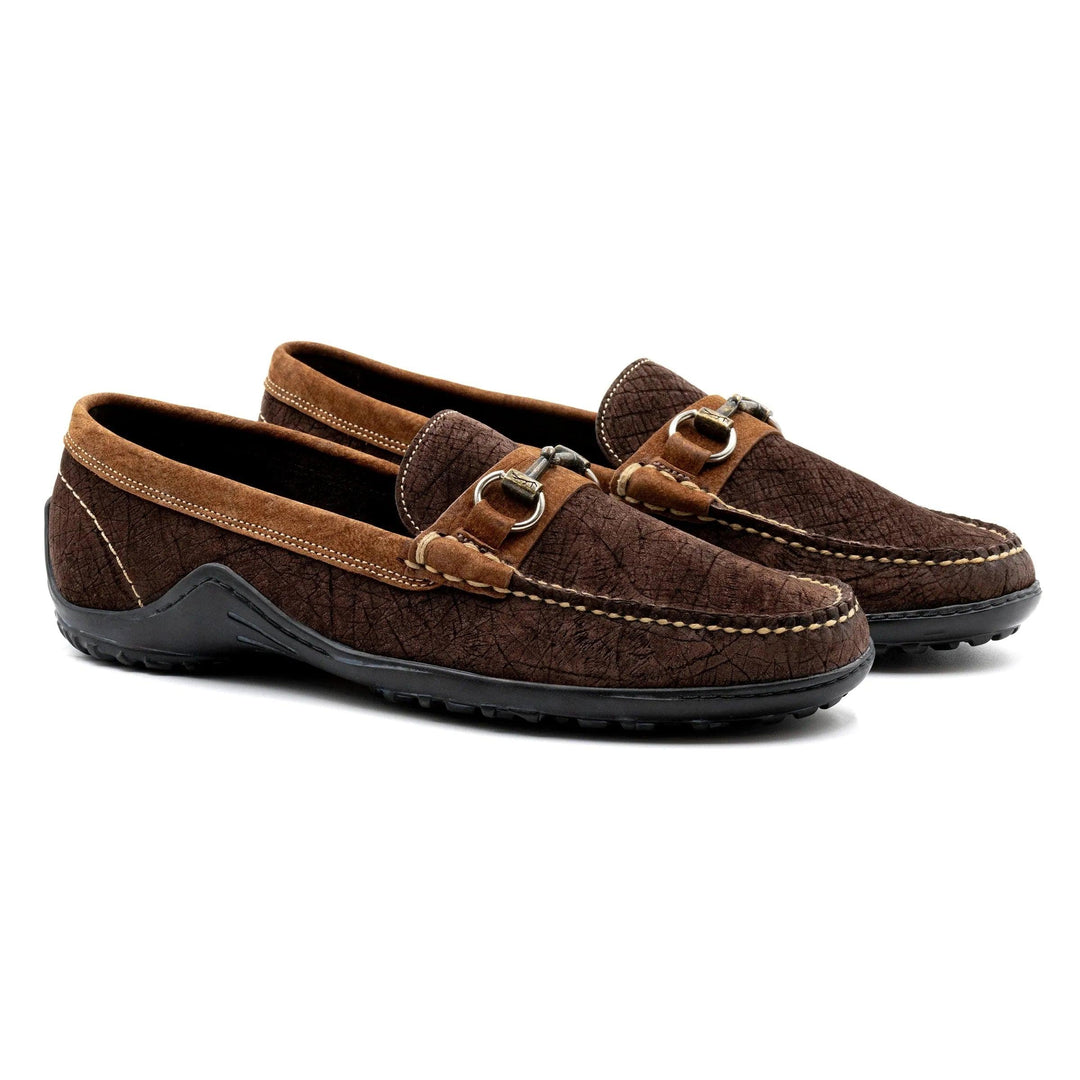 Martin Dingman Bill Safari Wild African Hippo Suede Loafer