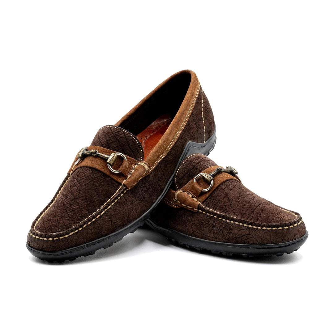 Martin Dingman Bill Safari Wild African Hippo Suede Loafer